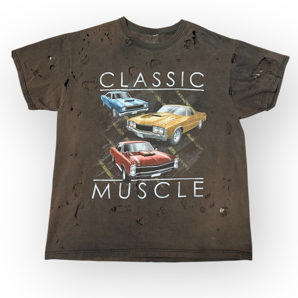 Urban Outfitters‎ Classic Muscle Distressed Tee - 100% Cotton- Large